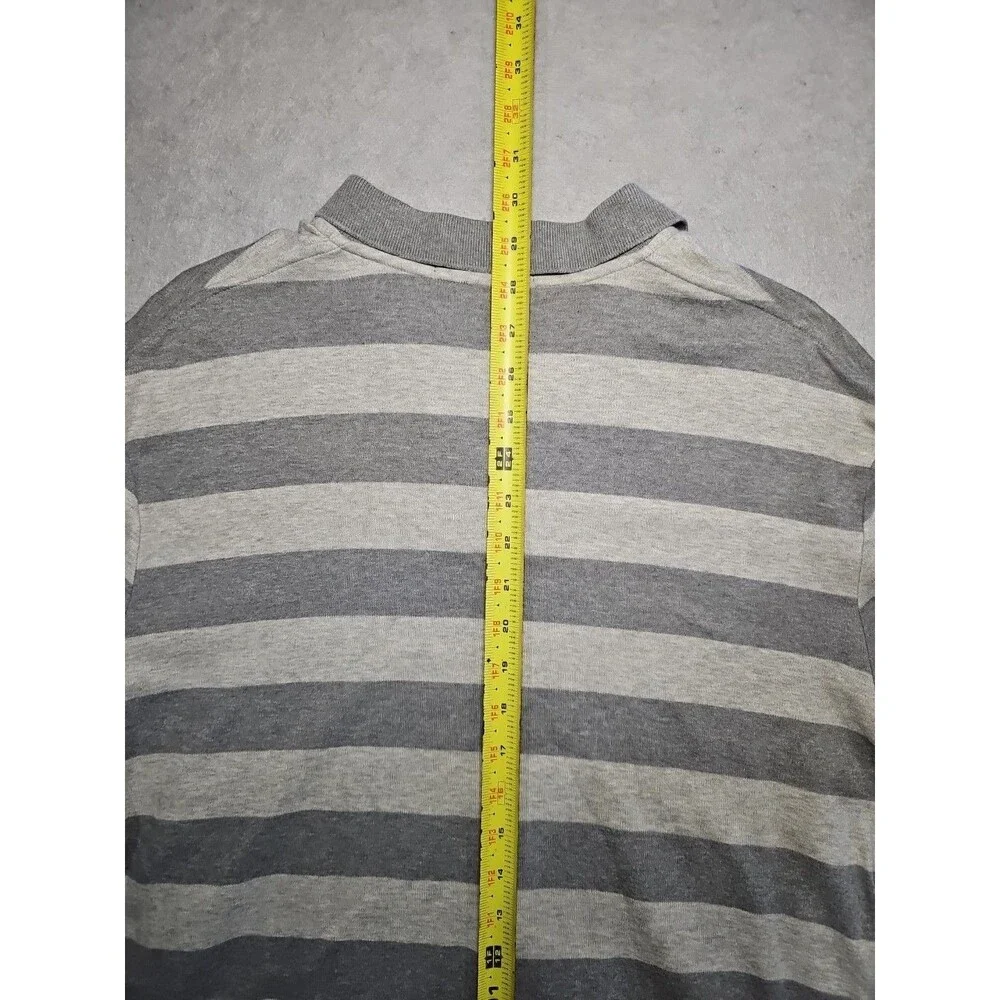Vintage Polo Ralph Lauren Short Sleeve Polo Shirt Mens Gray Medium 100% Cotton
